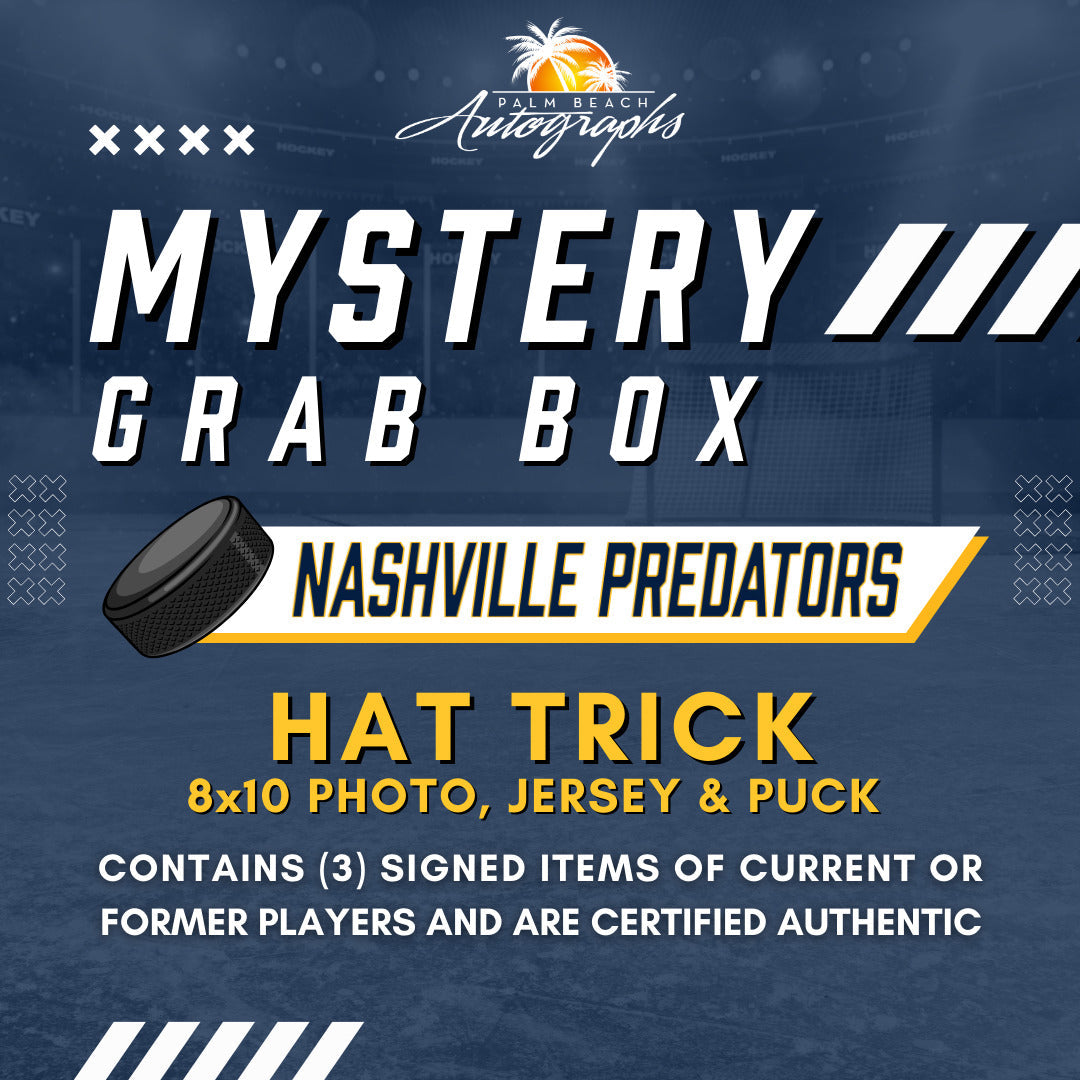 Mystery Grab Box - Nashville Predators NHL Autographed Hat Trick