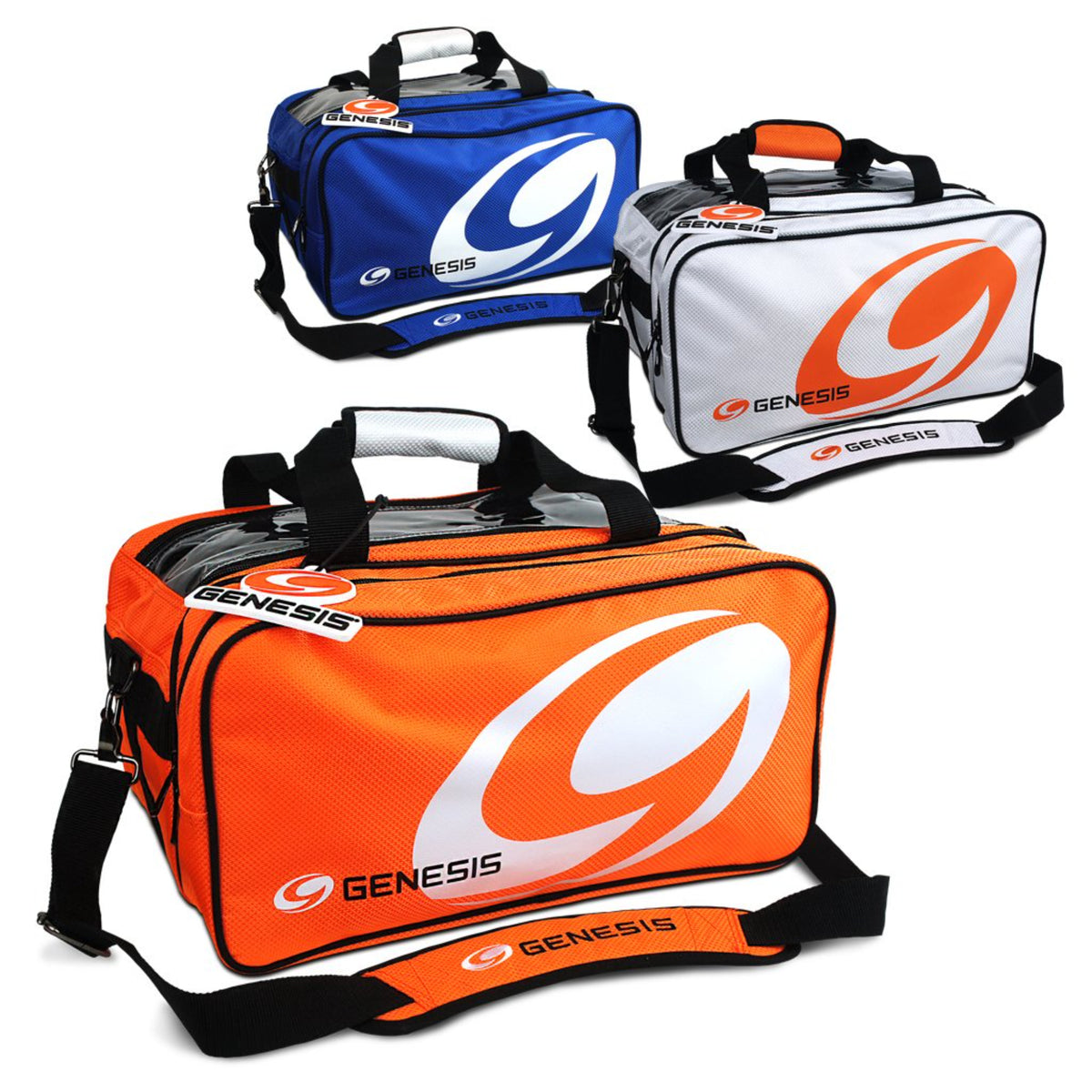 Genesis Sport 2 Ball Tote Bowling Bag - orange - Great Call Athletics