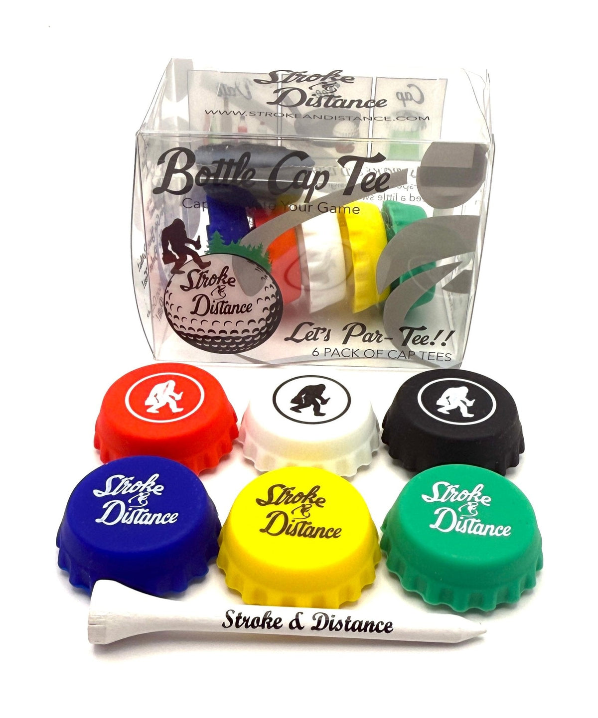Spill-Proof Screen Print Bottle Cap - Golf Tee Combo Variety Pack