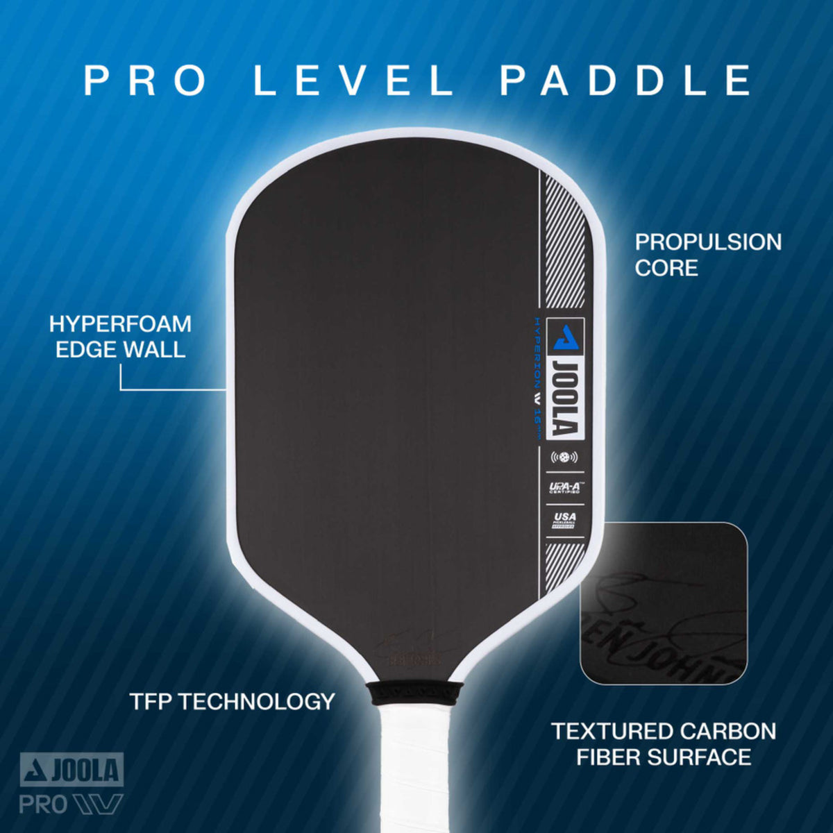 JOOLA Ben Johns Hyperion Pro IV 16mm Pickleball Paddle