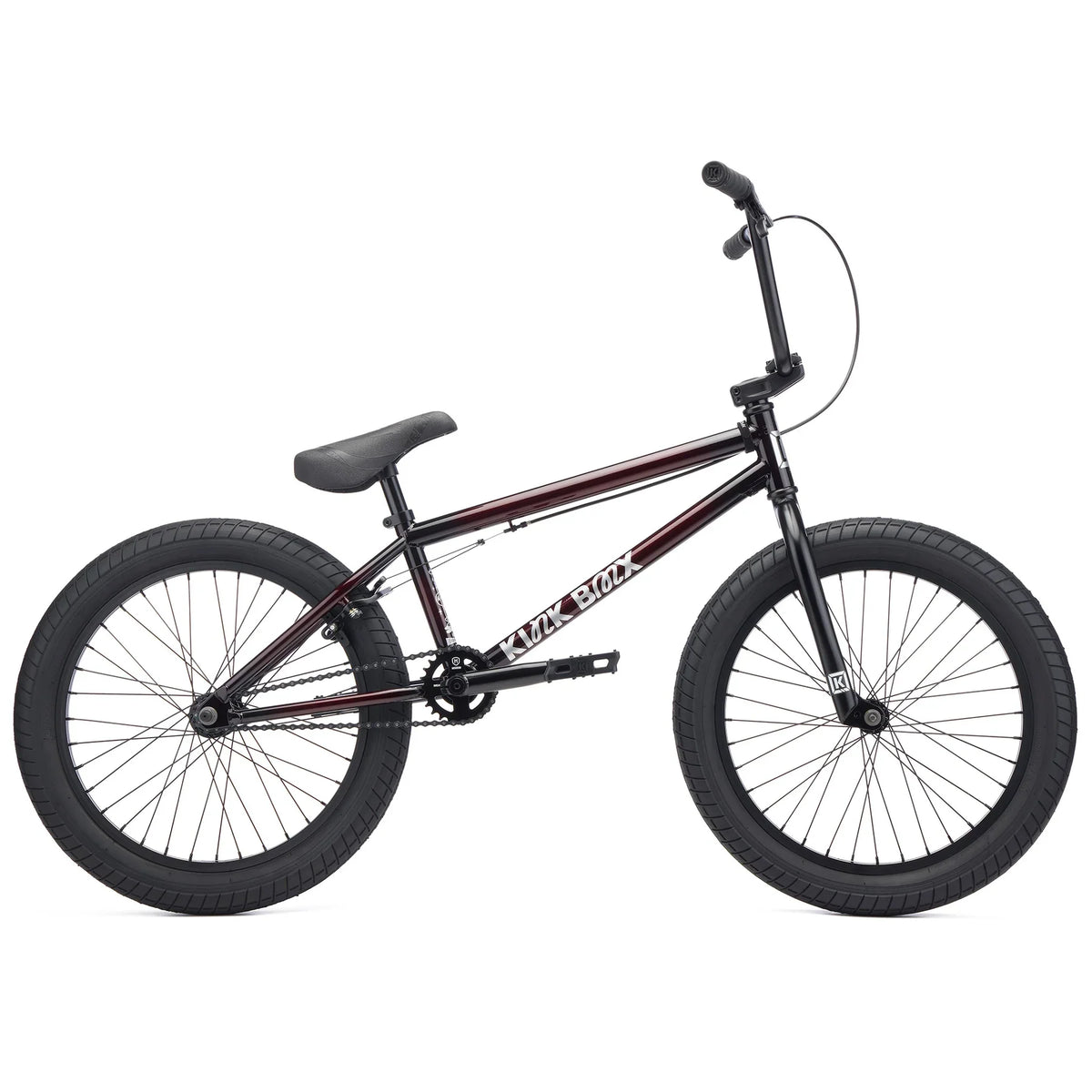 Kink 2027 Curb 20" Complete BMX Bike - Black Cherry