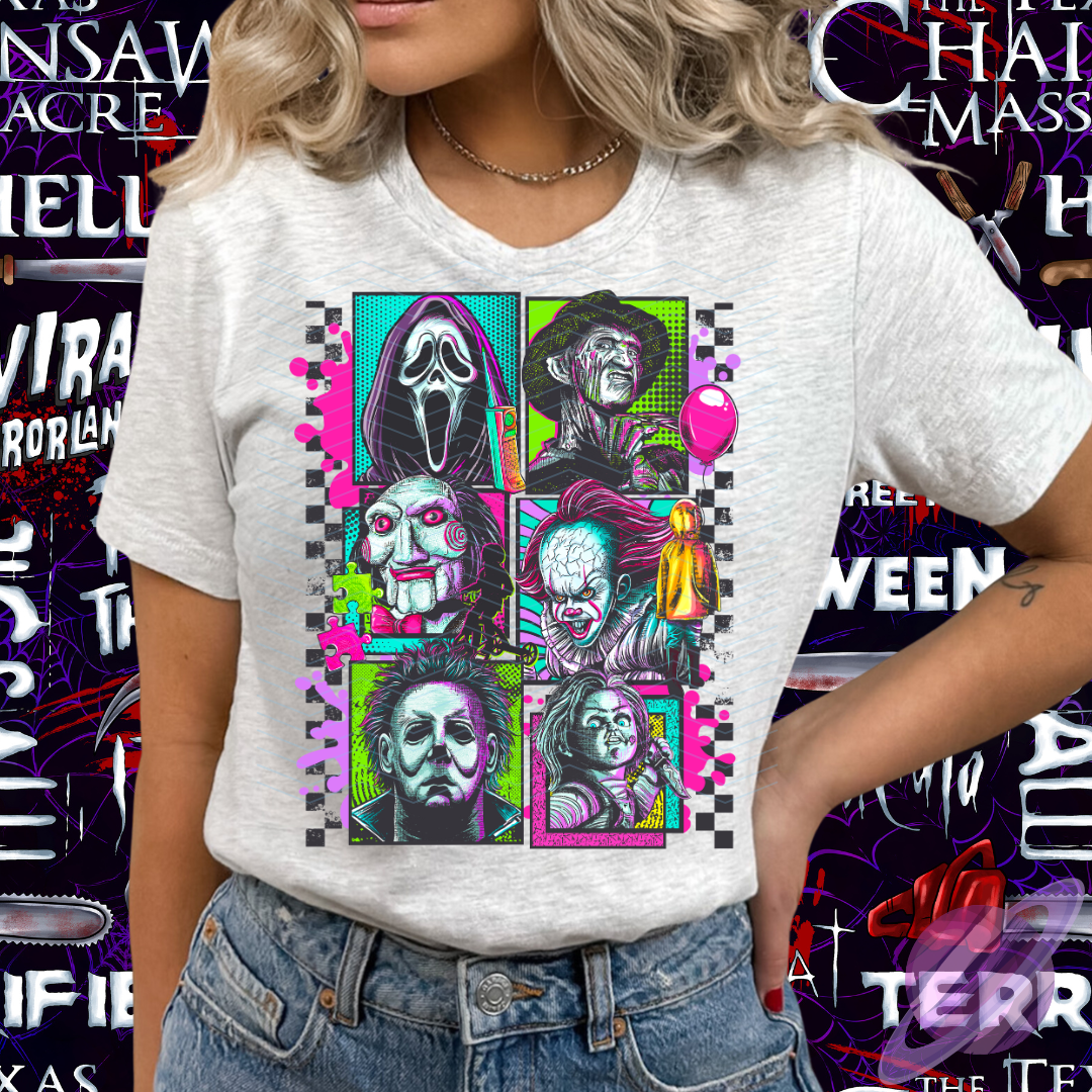 NEON HORROR TEE