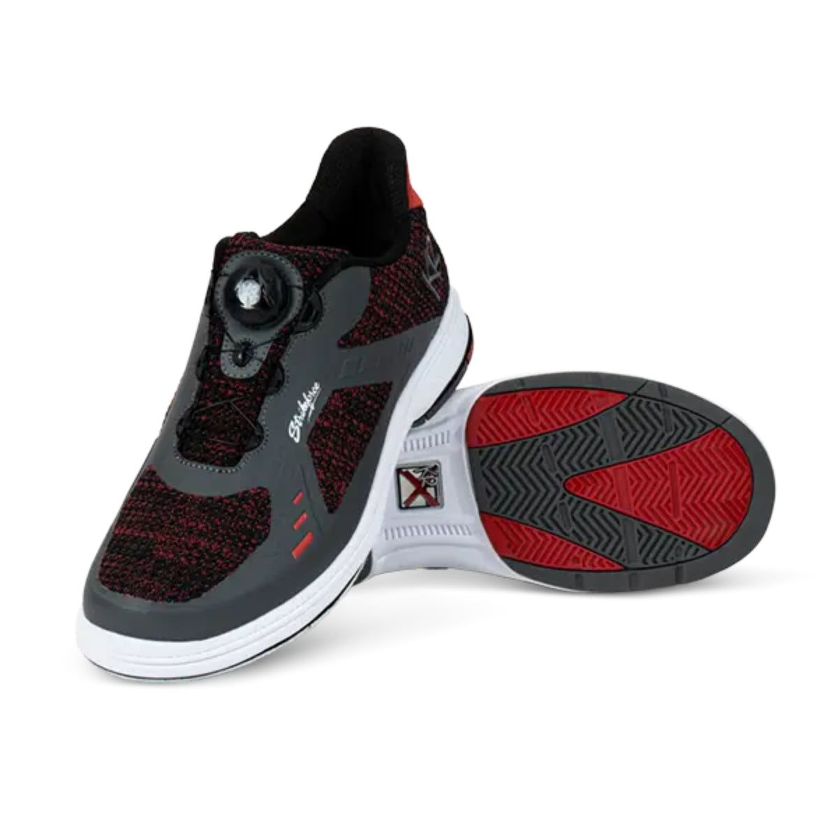 KR Strikeforce Jet FT Black Red Grey Right Hand Men’s Bowling Shoes