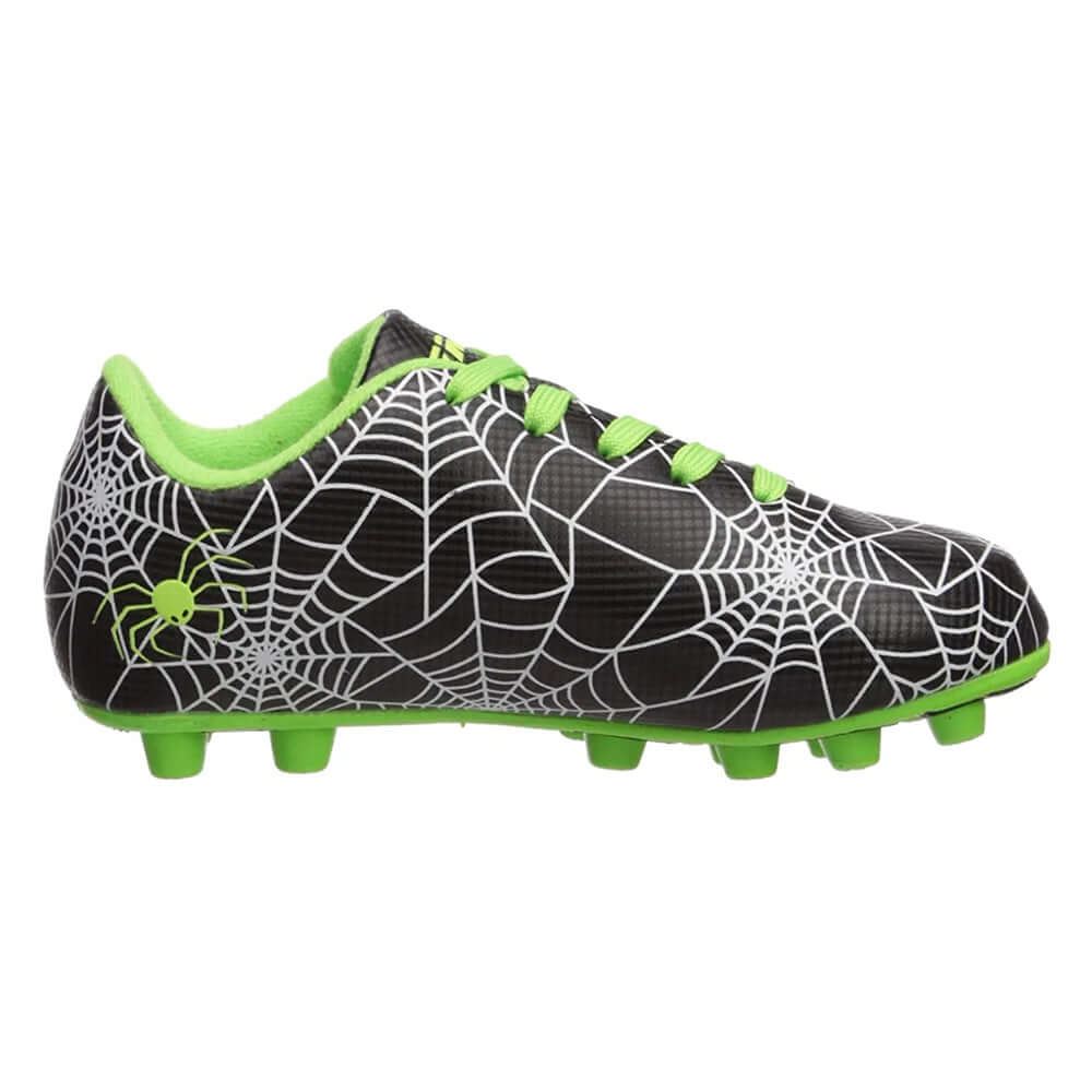 Vizari Spiderweb Firm Ground Soccer Cleats – Black/White/Green