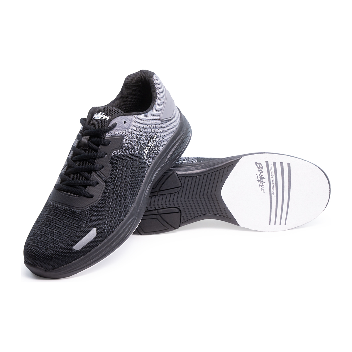 KR Strikeforce Wingman Men's Bowling Shoes - Black/Carbon in Black/Carbon - set up 1