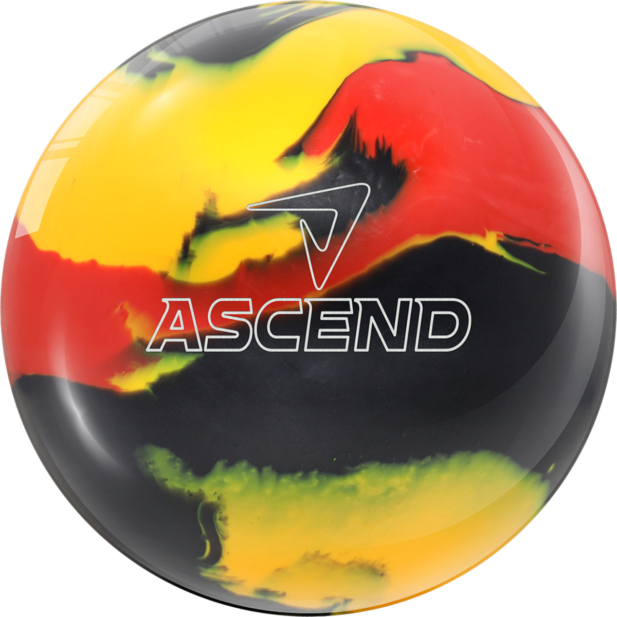 Motiv Ascend Pearl Reactive Bowling Ball | Red Black Tangerine