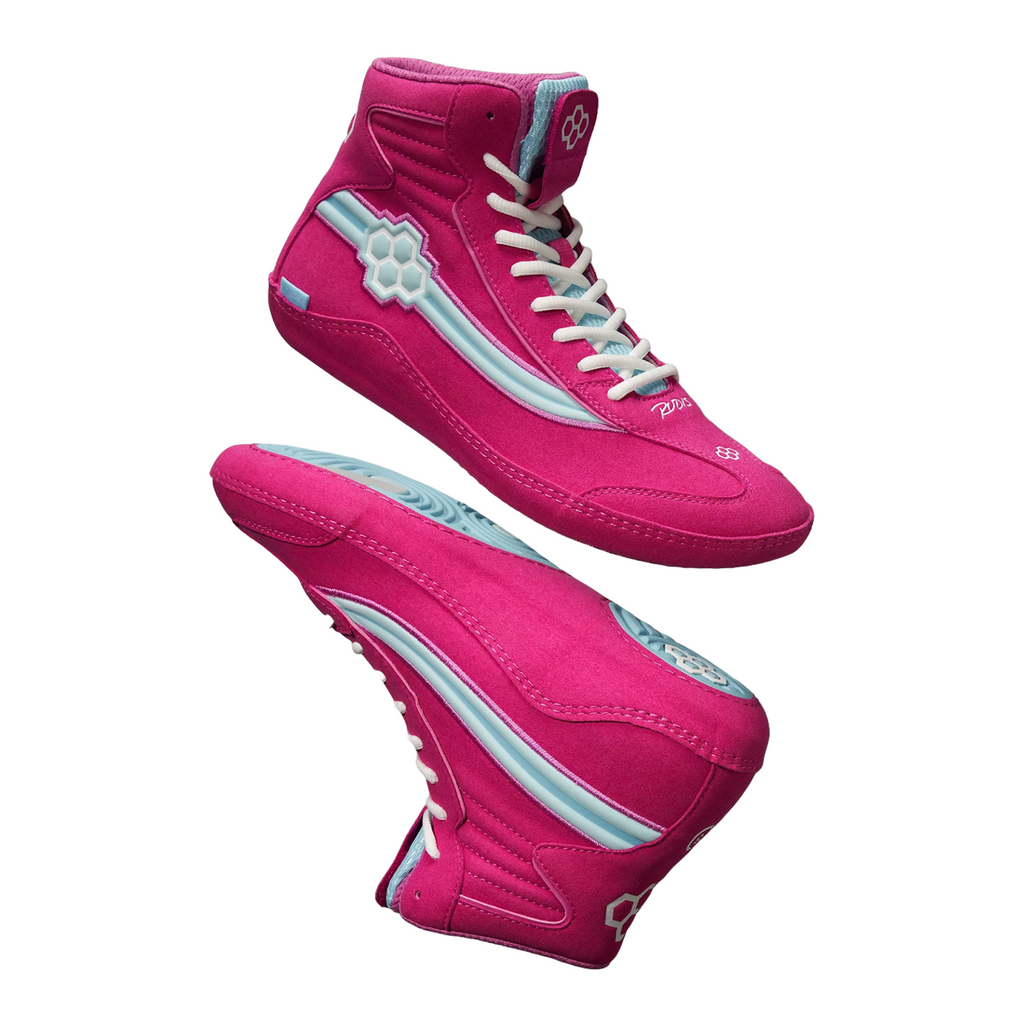 Pink wrestling shoes online