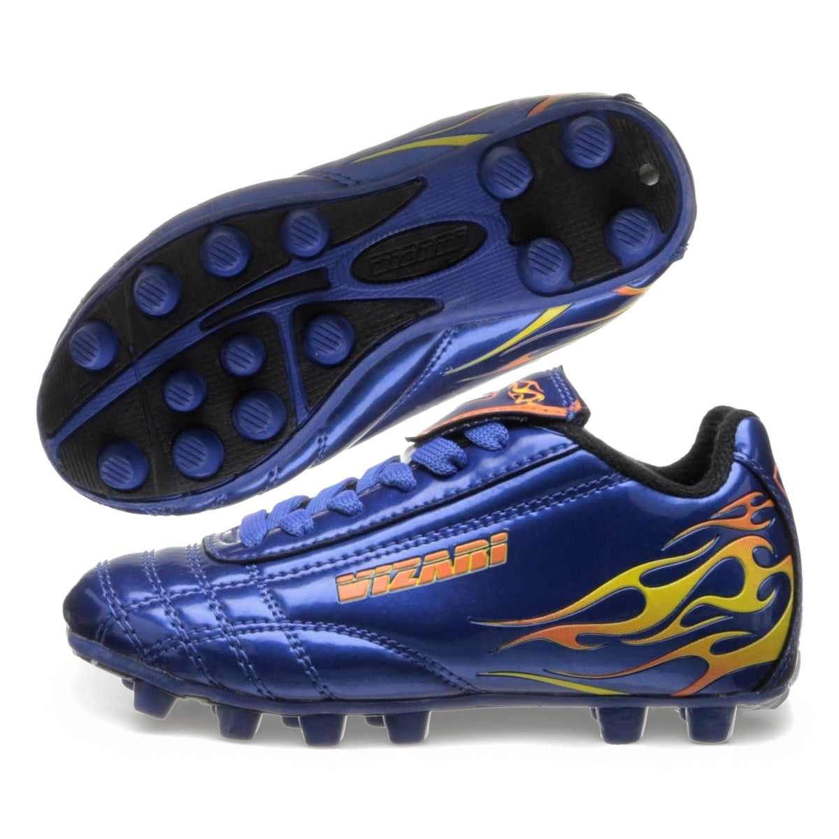 Vizari Youth Firm Ground Soccer Cleats – Blaze Blue/Orange