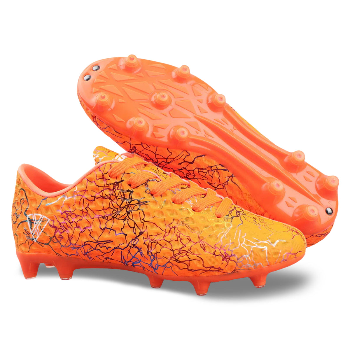Vizari Zodiac Junior Kids Firm Ground (FG) Soccer Cleats -Orange, Youth Sizes 8C