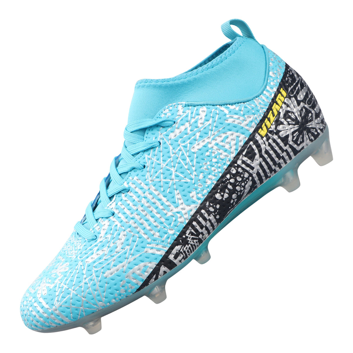 Vizari Saco Mid-Cut Adult Firm Ground Soccer Cleats – Mint/Black