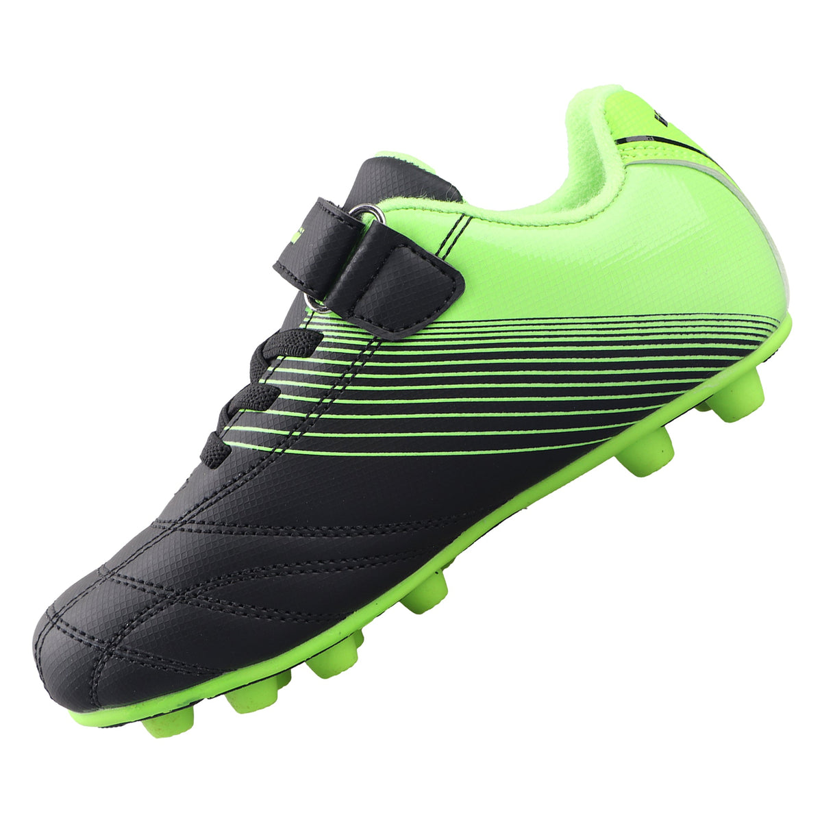 Vizari Loma Velcro Firm Ground Soccer Cleats – Black/Green