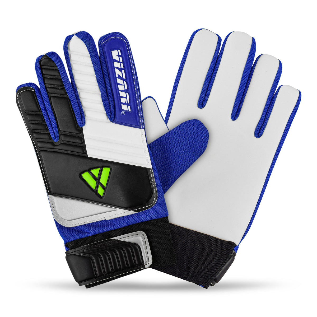 Vizari Junior Keeper Gloves Blue/White/Black