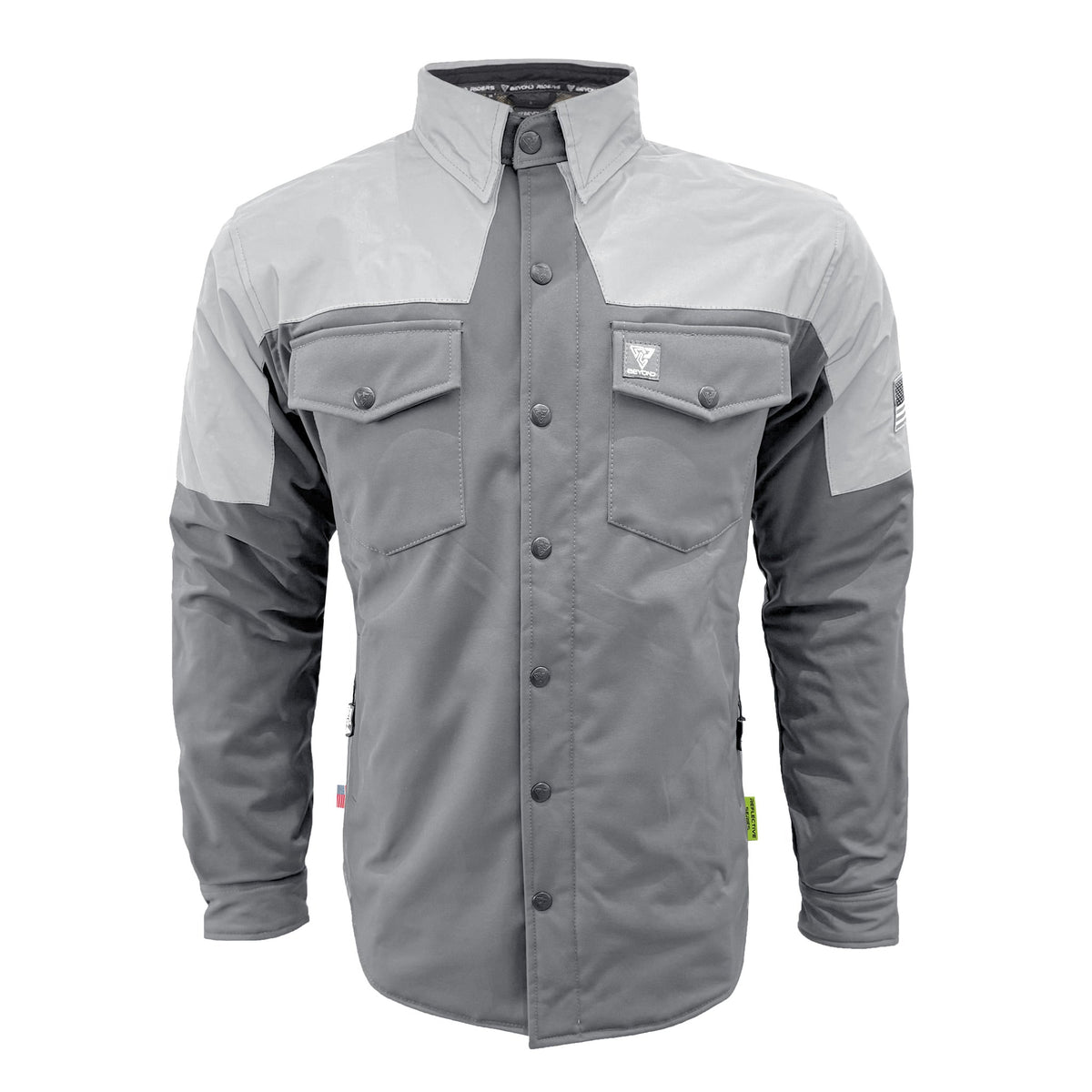 SoftShell Reflective "Twilight Titanium" Winter Jacket for Men - Grey Matte