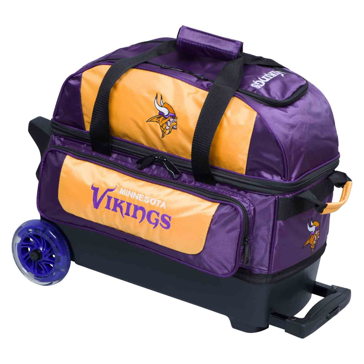 KR NFL 2 Ball Double Roller Minnesota Vikings Bowling Bag