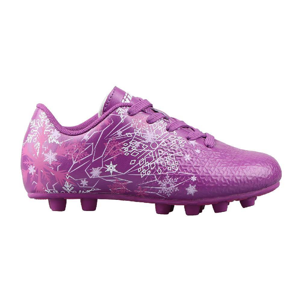 Vizari Frost 3 Youth Firm Ground Soccer Cleats for Natural Grass and Outdoor Play- Purple