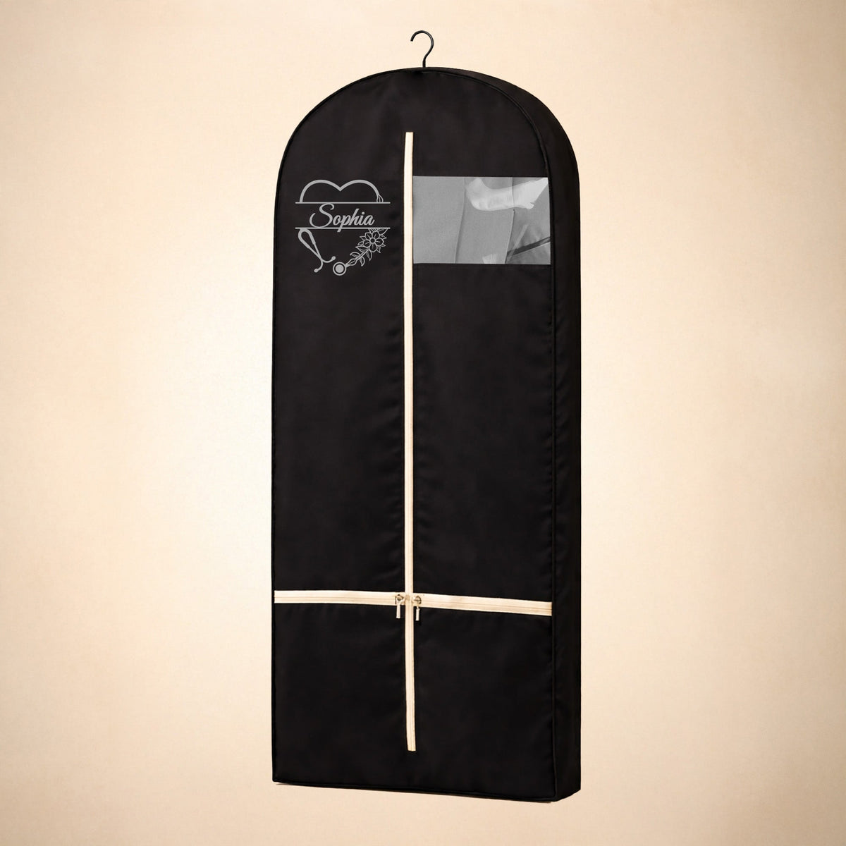 Personalized Garment bag for Hanging Clothes & Travel for Nurse