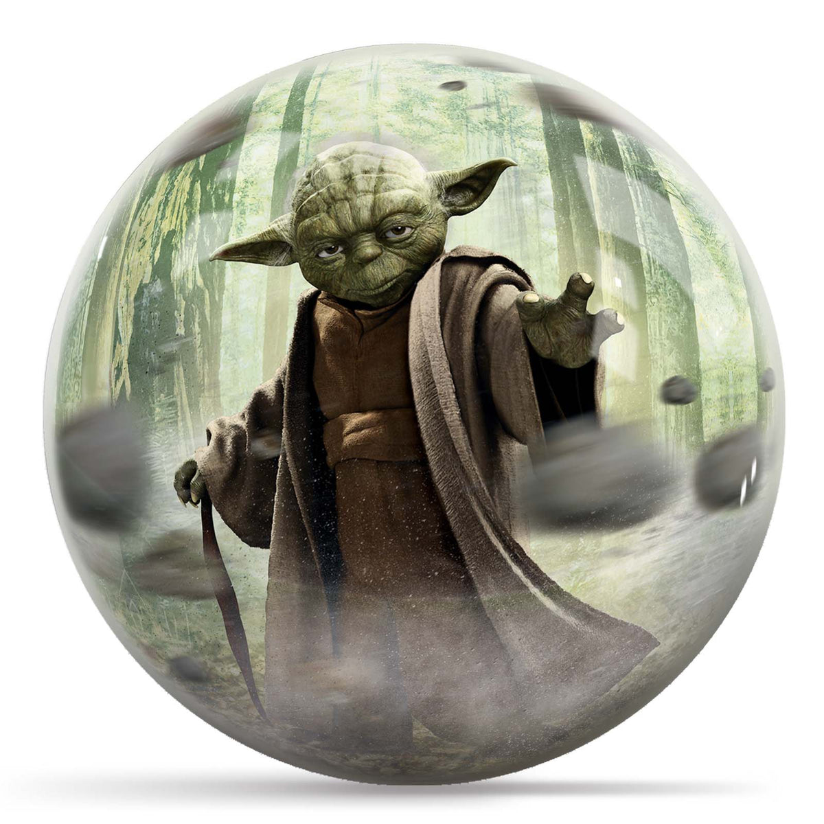 Star Wars Yoda in Forest Bowling Ball