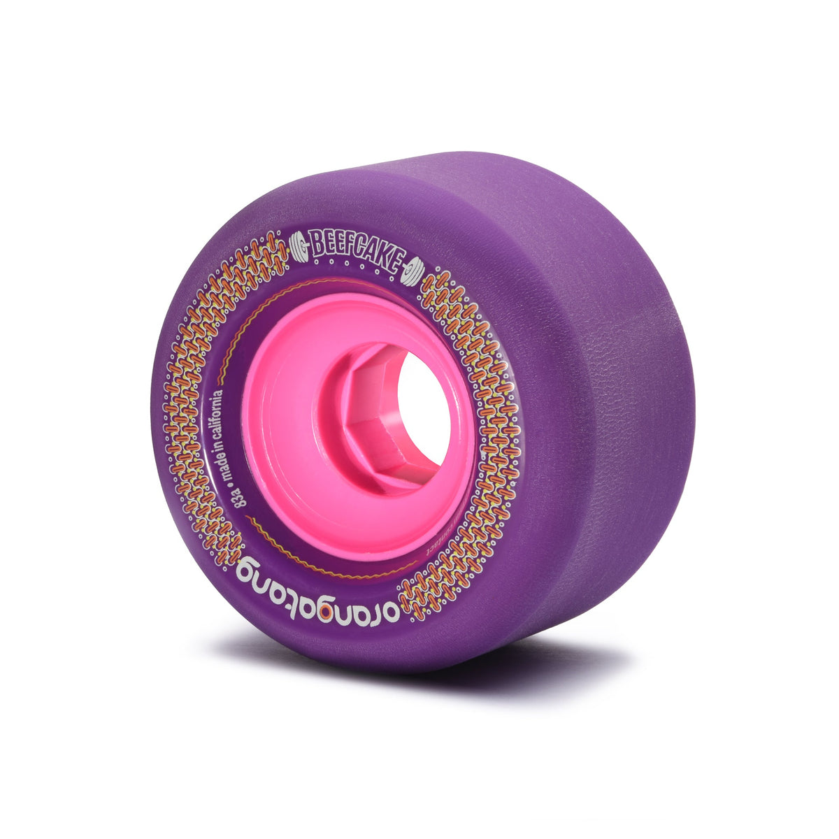 Orangatang Beefcake 73mm 83a Longboard Wheels - Purple (Set of 4)