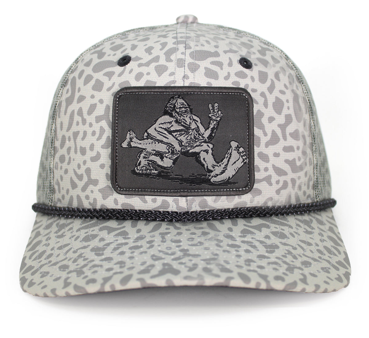 Bigfoot Bass Squatch Fishing 6-Panel Rope Cap