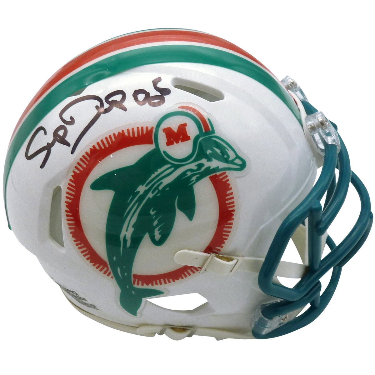 Mark Duper Autographed Miami Dolphins (Throwback) Mini Helmet
