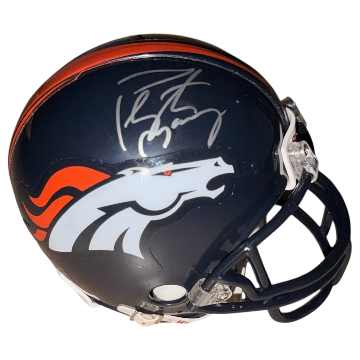 Peyton Manning Autographed Denver Broncos Mini Helmet - JSA