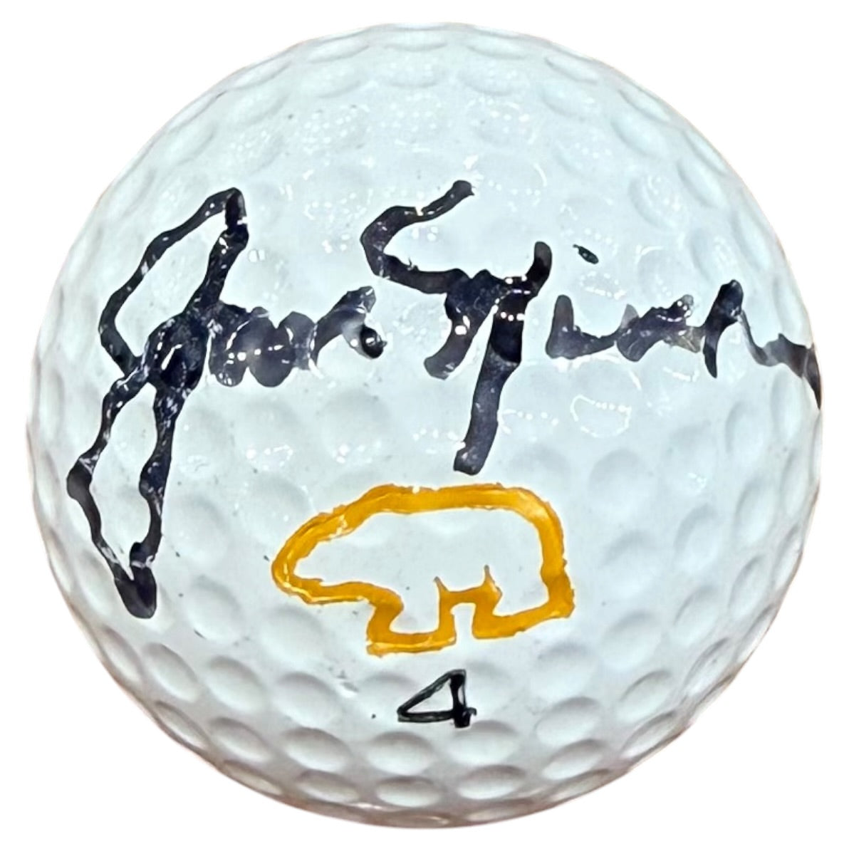 Jack Nicklaus Autographed (Nicklaus Logo) Golf Ball - JSA