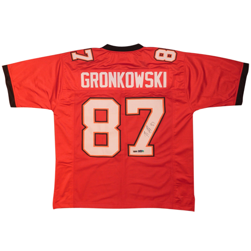Rob Gronkowski Autographed Tampa Bay (Red #87) Custom Jersey - Radtke