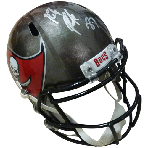 Rob Gronkowski Autographed Tampa Bay Buccaneers (Speed) Deluxe Full-Size Replica Helmet - Radtke
