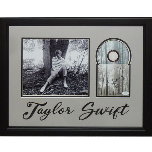 Taylor Swift Autographed Folklore In The Trees Deluxe Framed CD - JSA