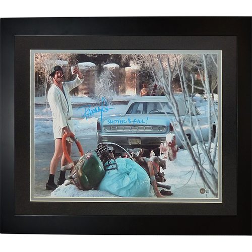Randy Quaid Cousin Eddie Autographed National Lampoons Christmas Vacation Deluxe Framed 16x20 Photo w/ Shitters Full - Beckett