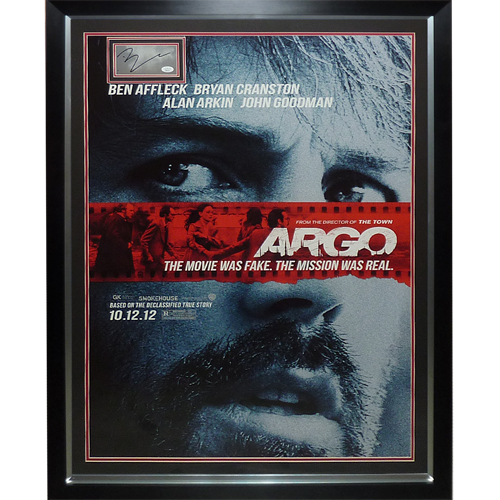 ARGO Full-Size Movie Poster Deluxe Framed with Ben Affleck Autograph - JSA