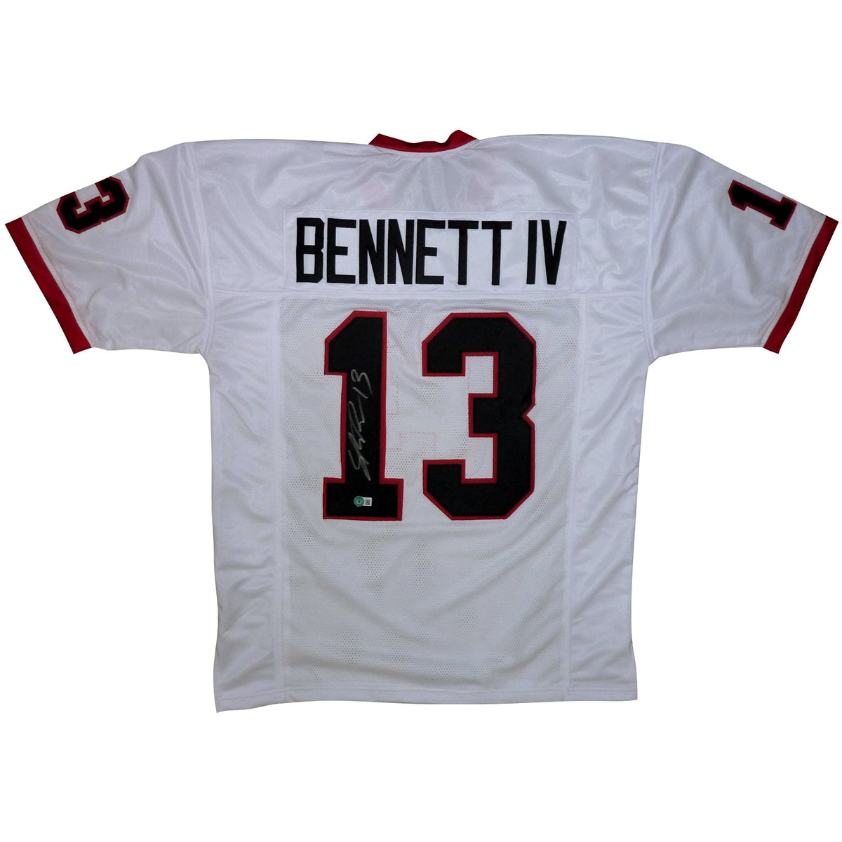 Stetson Bennett Autographed Georgia Bulldogs (White #13) Custom Jersey - Beckett