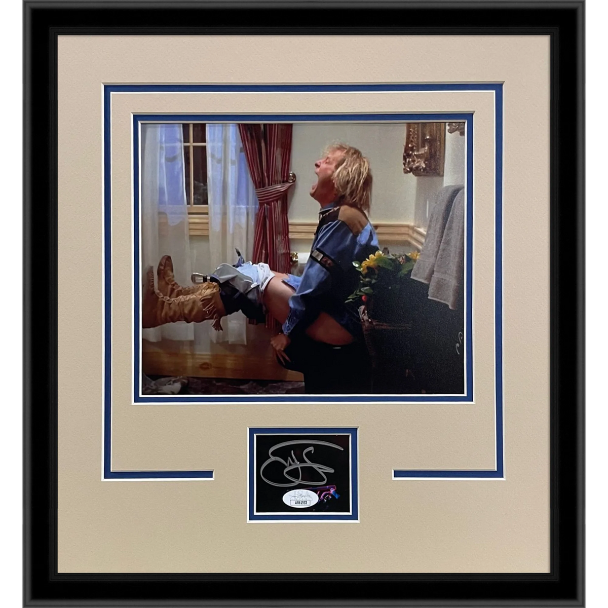Jeff Daniels Autographed Dumb And Dumber (On Toilet) 8x10 Photo Signature Series Frame - JSA