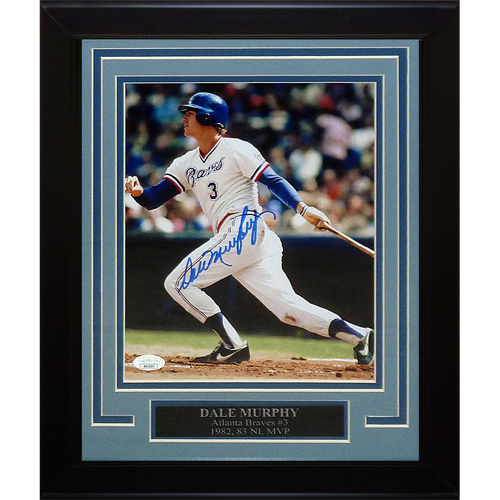 Dale Murphy Autographed Atlanta Braves Deluxe Framed 8x10 Photo - JSA