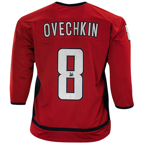 Alexander Ovechkin Autographed Washington (Red #8) Custom Jersey - JSA