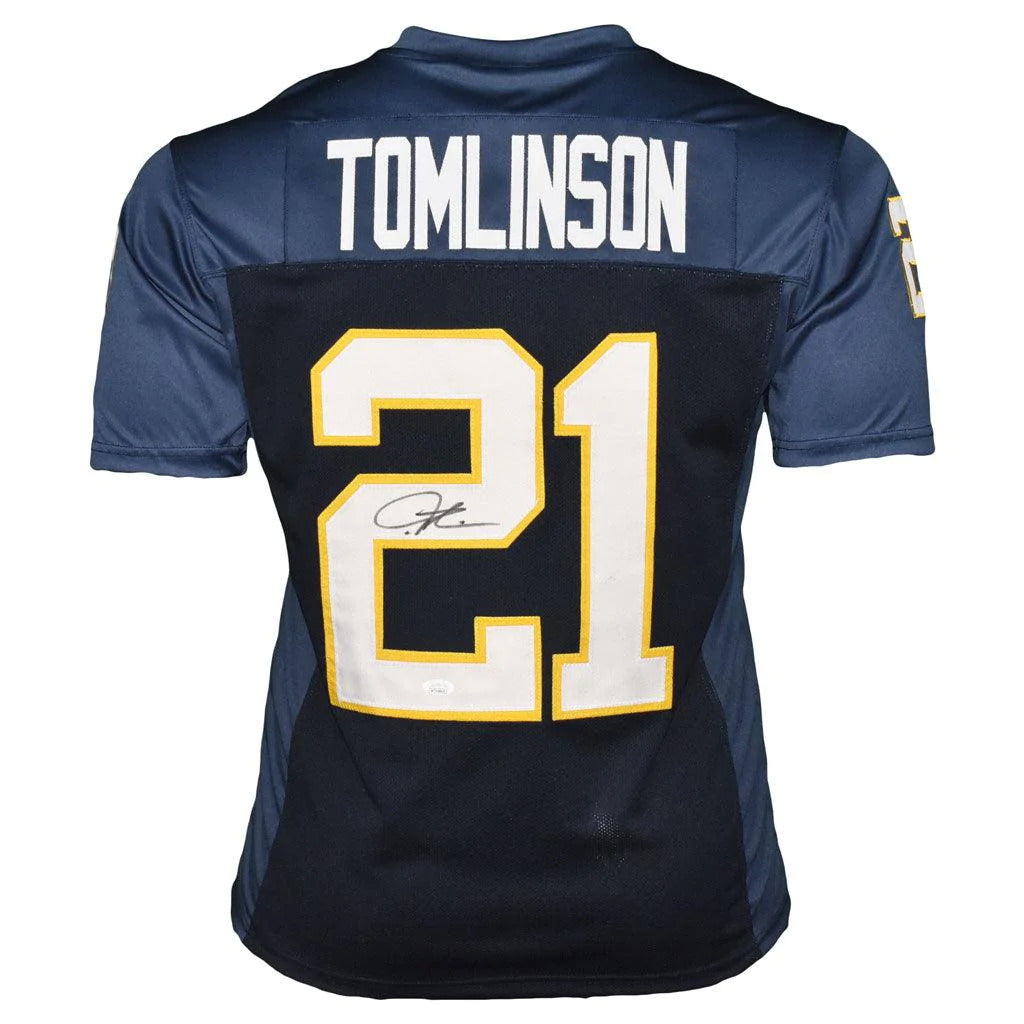 Ladainian Tomlinson Autographed San Diego (Navy Blue #21) Custom Jersey - JSA