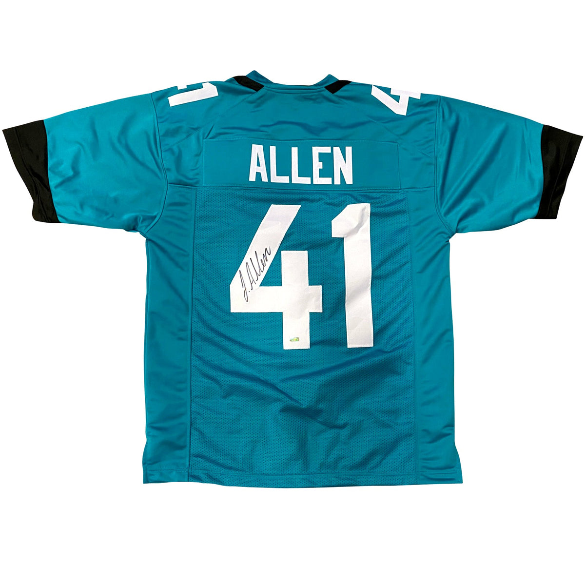 Josh Hines-Allen Autographed Jacksonville (Teal #41) Custom Jersey