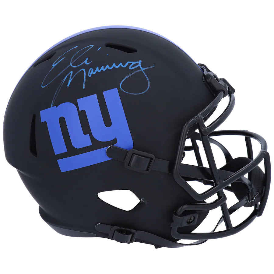 Eli Manning Autographed New York Giants (ECLIPSE Alternate) Deluxe Full-Size Replica Helmet - Fanatics