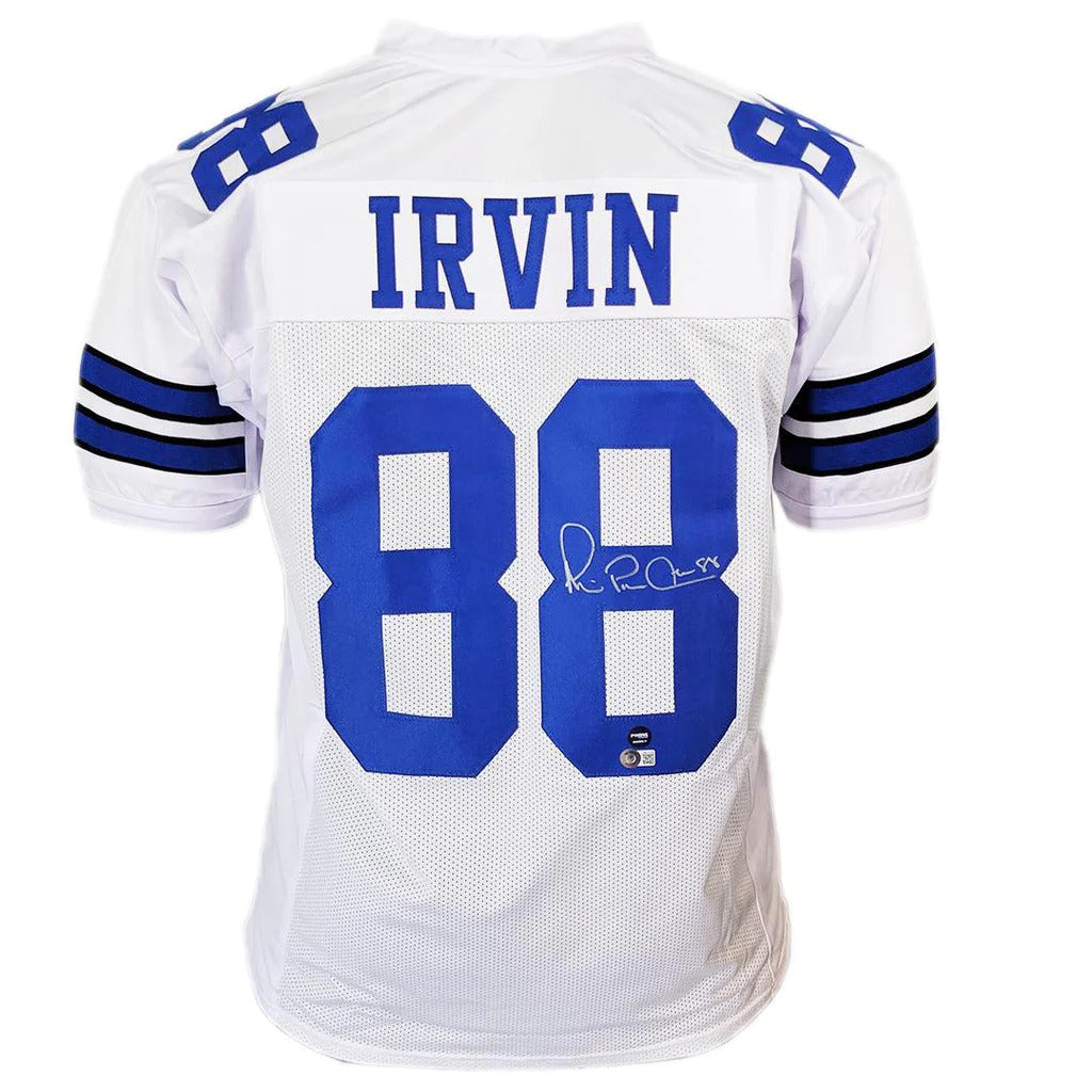 Michael Irvin Autographed Dallas (White #88) Custom Jersey - Beckett
