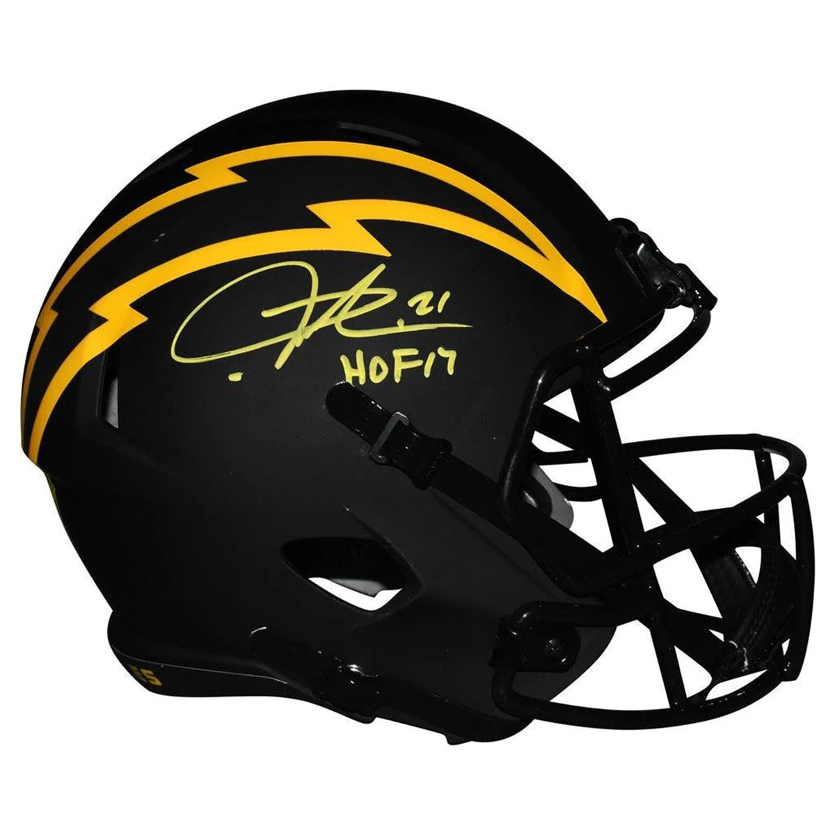 Ladanian Tomlinson Autographed San Diego Chargers (ECLIPSE Alternate) Deluxe Full-Size Replica Helmet - Beckett