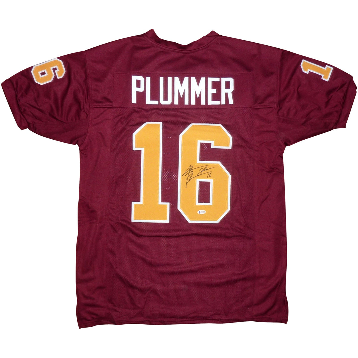 Jake Plummer Autographed Arizona State Sun Devils (Maroon #16) Custom Jersey - Beckett