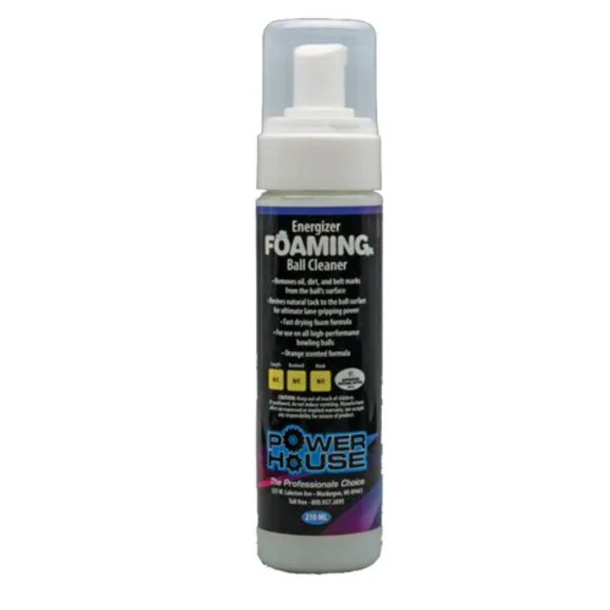 Ebonite PowerHouse Foaming Energizer Ball Cleaner (6 oz)