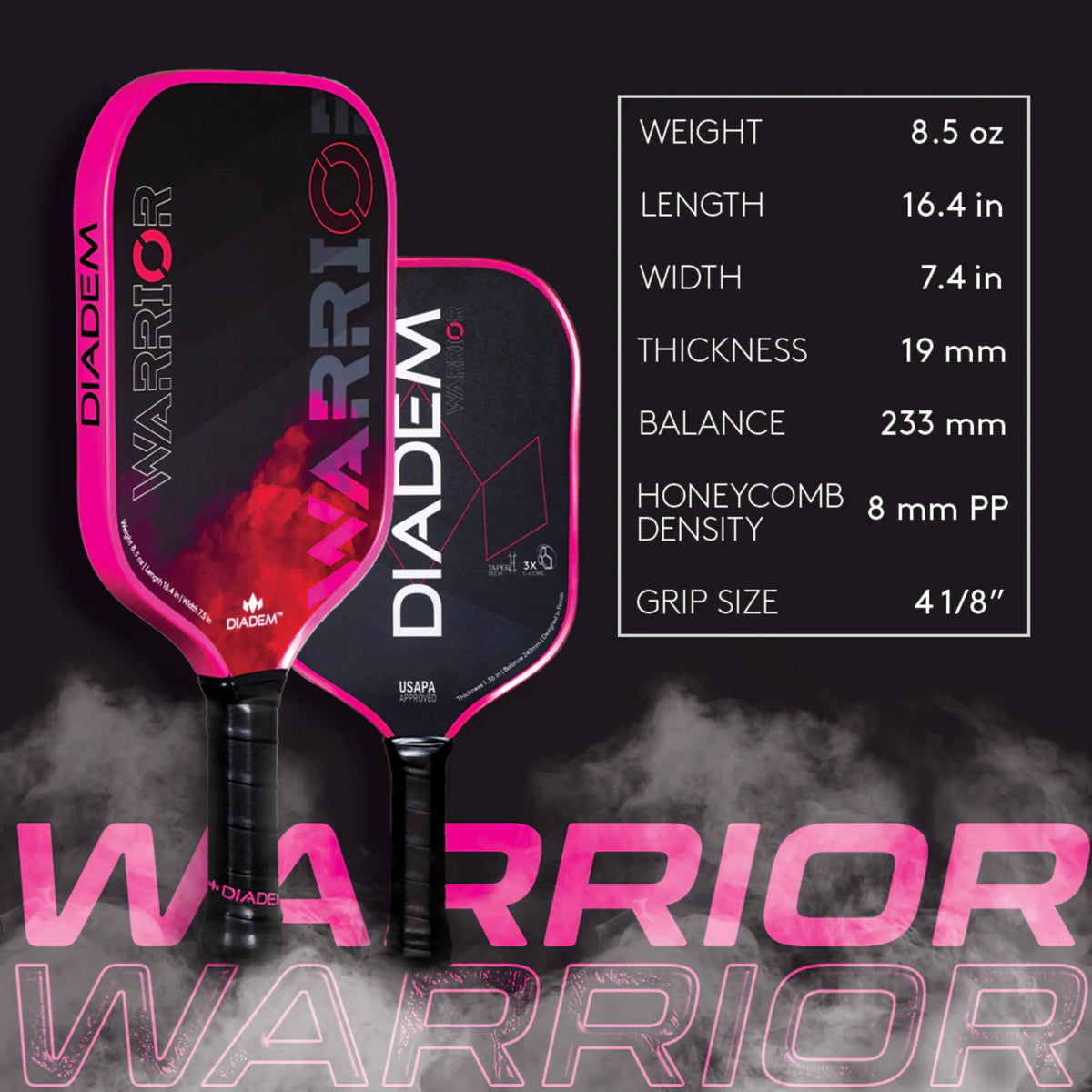 Diadem Warrior Classic v1 Pickleball Paddle