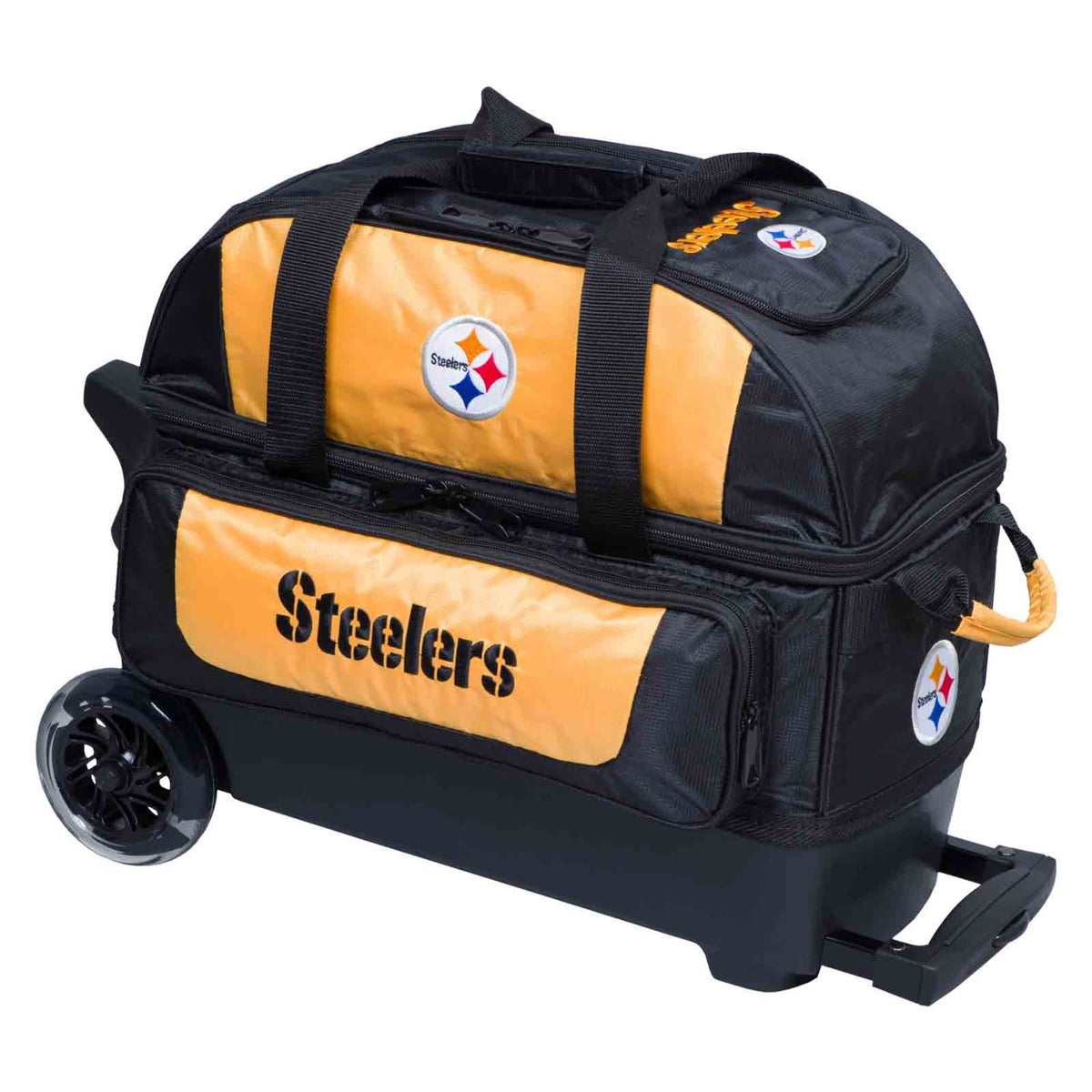 KR NFL 2 Ball Double Roller Pittsburgh Steelers Bowling Bag