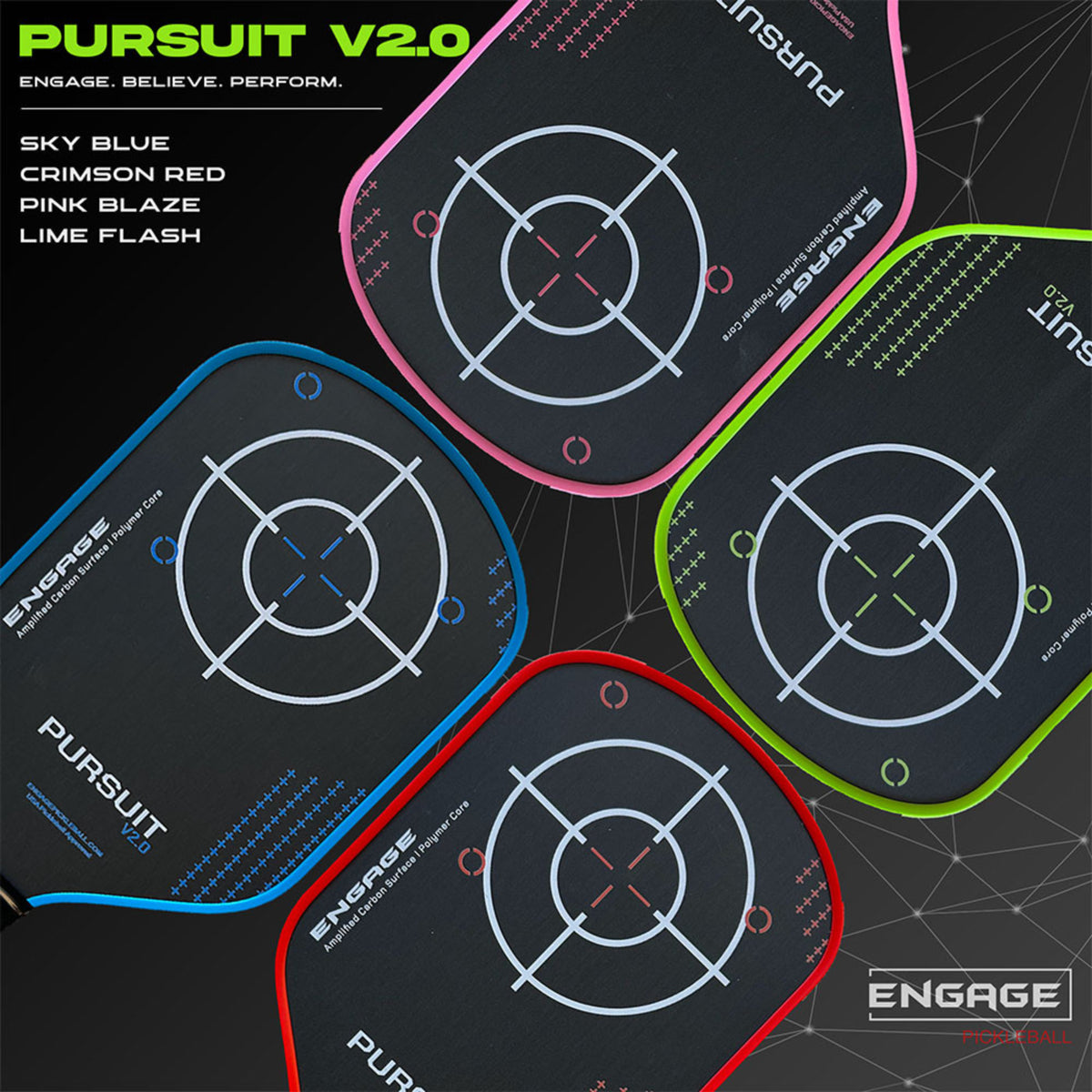 Engage Pursuit V2.0 Pickleball Paddle
