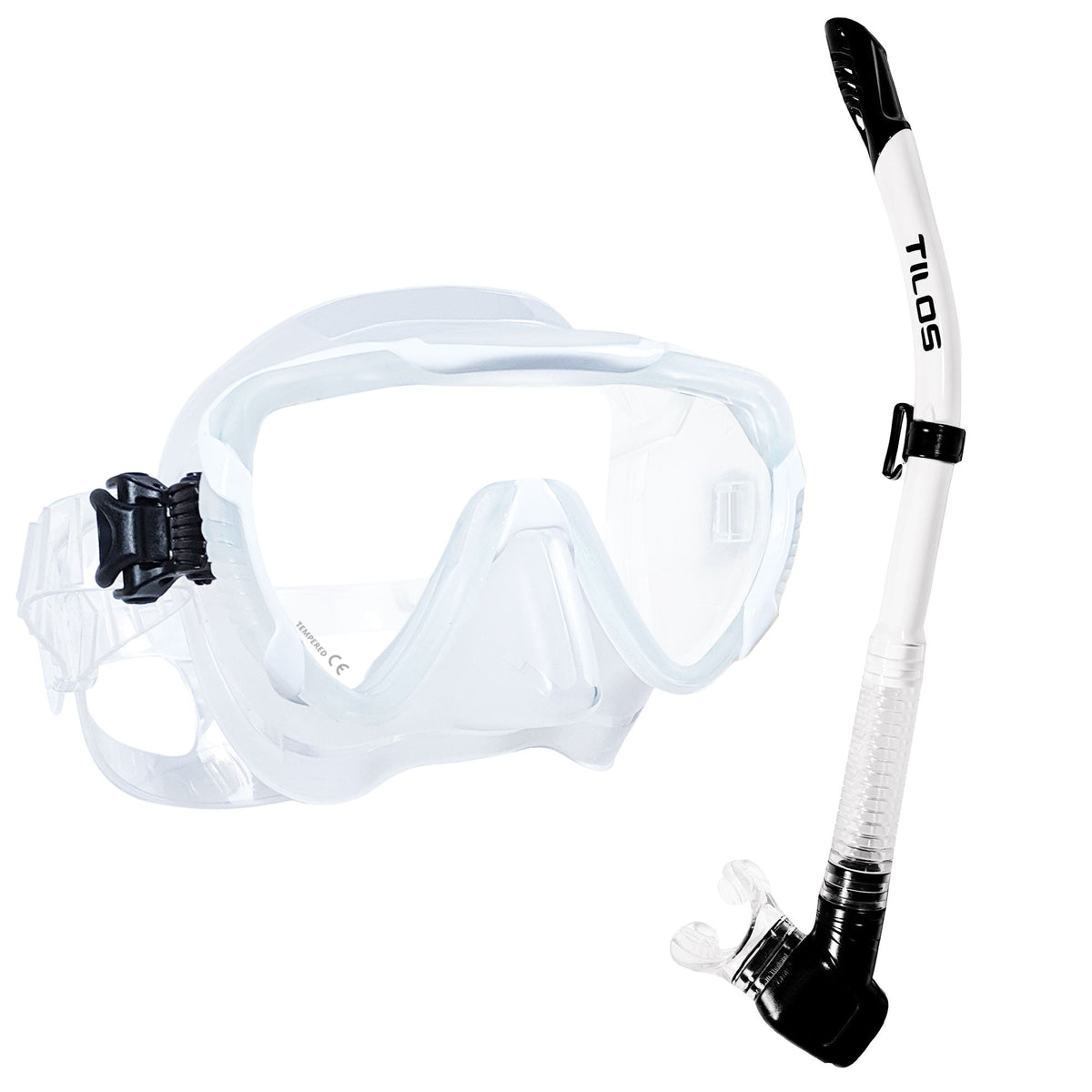 Tilos Morphi Mask with Hi-Flow II Semi-Dry Snorkel Combo Set