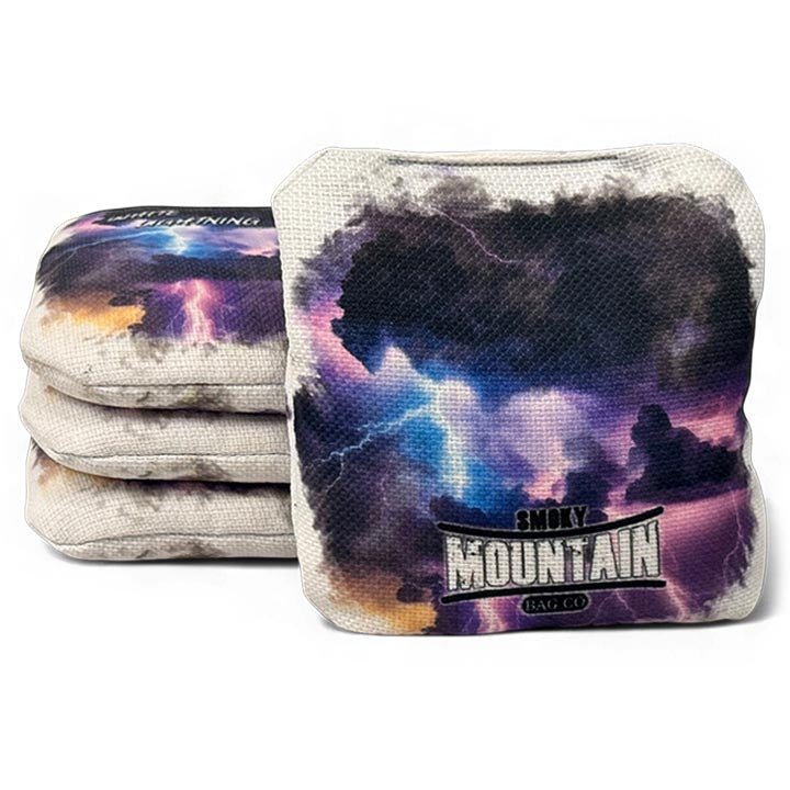 Smoky Mountain Bag Co – Pro Cornhole Bags – Set of 4 – White Lightning