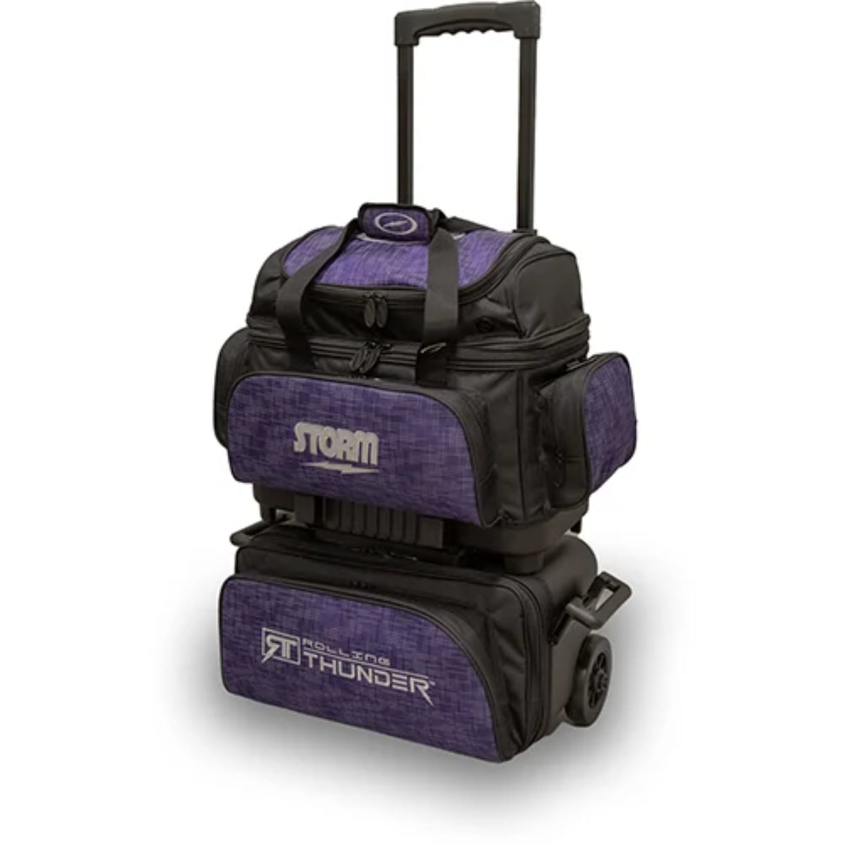 Storm 4 Ball Rolling Thunder Abstract Purple Black Bowling Bag, Bowling Bag