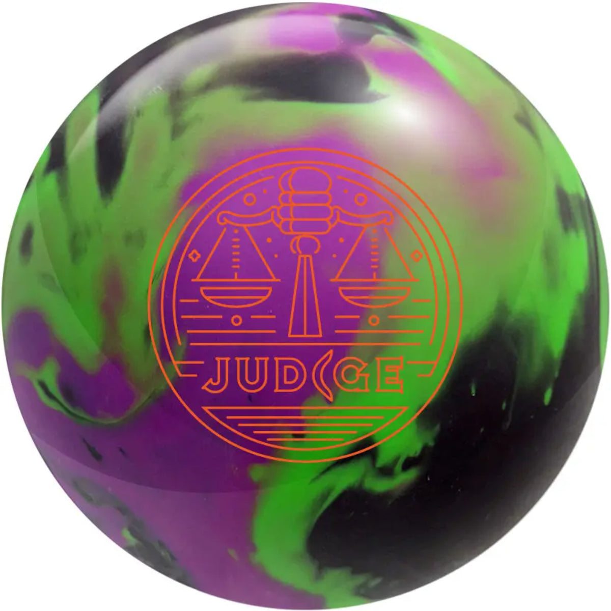 SWAG Judge Pearl Bowling Ball - black green purple - Great Call Athletics