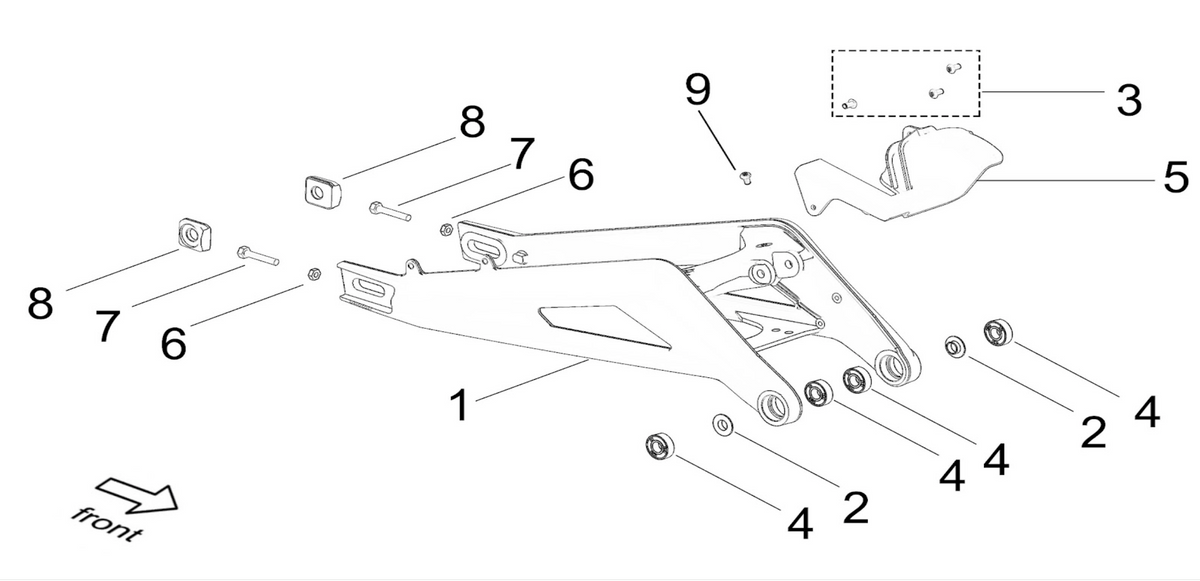 Sur-Ron Light Bee Axle Block Bolt and Nut(both sides)